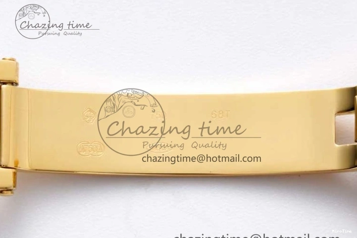 MiroTime 0321 NewStyle Day Date 36 YG RAF Best Edition Black No Marker on YG Bracelet A 2019